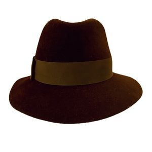 Vintage Frank Olive Frank’s Girl Brown Wool Fedora